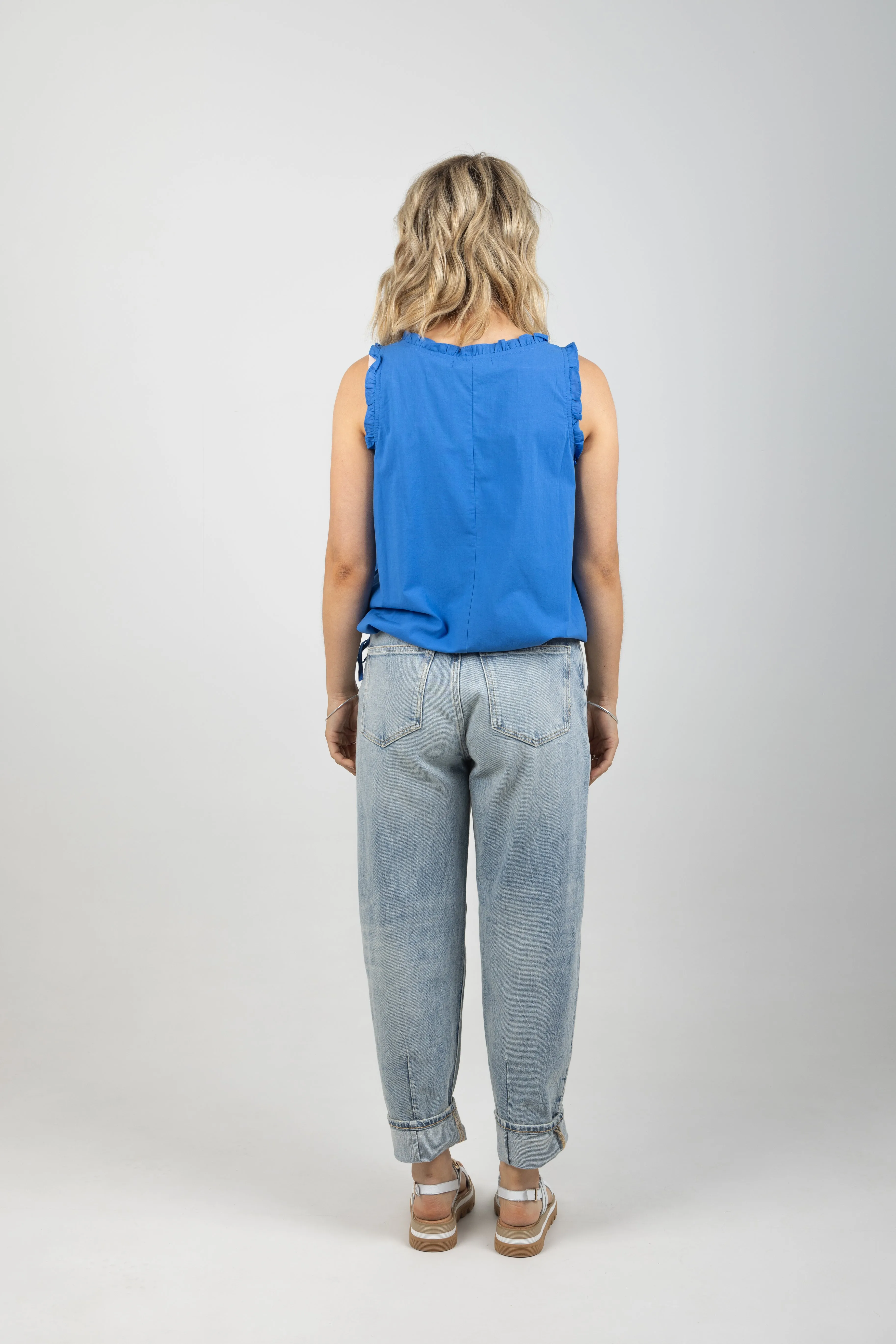 ADELFIA TIE TOP COBALT