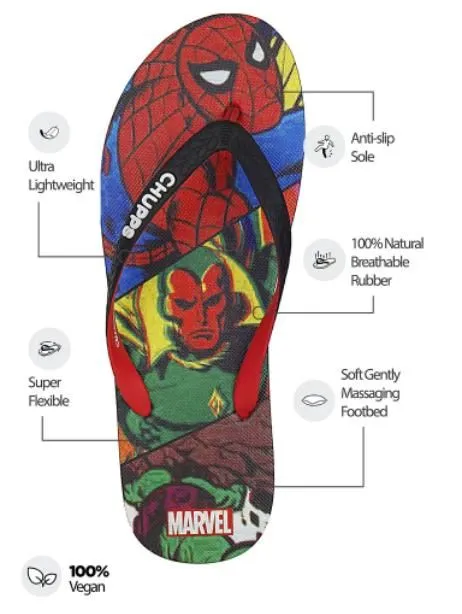 Chupps Unisex Marvel Vintage Red Flip Flops