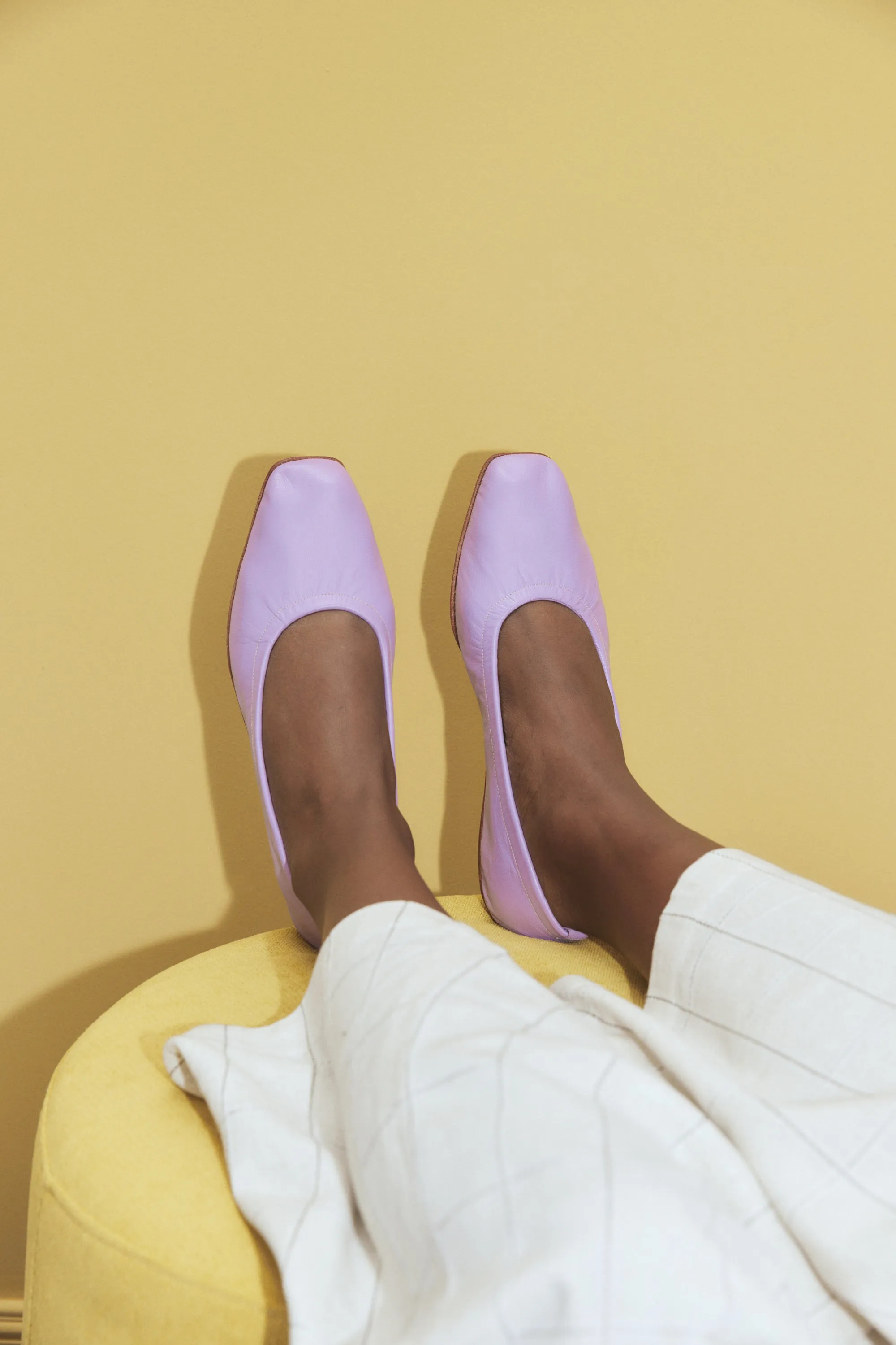 Daria Glove Flat in Lilac