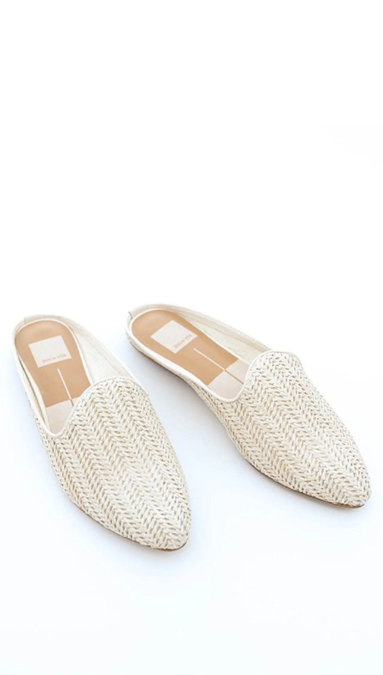 Dolce Vita Grant Slides Ivory Raffia