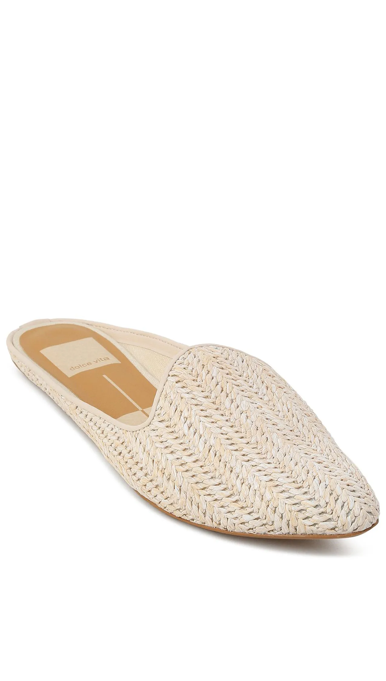 Dolce Vita Grant Slides Ivory Raffia