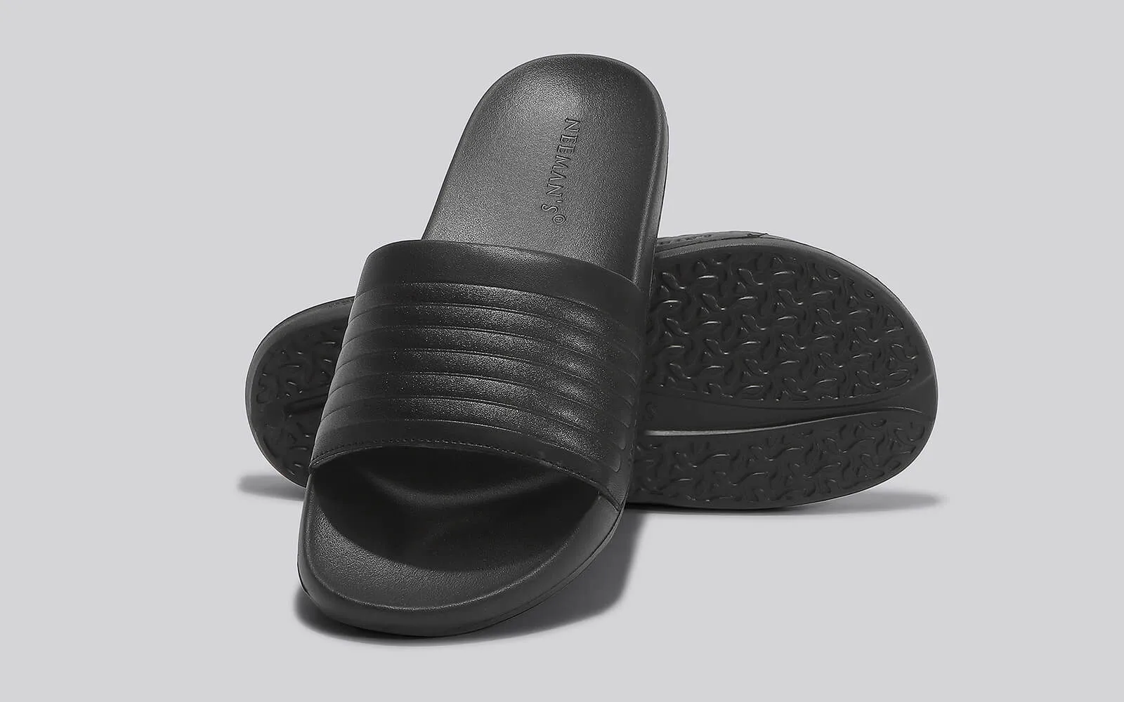 FootBed Slides for Men : Black