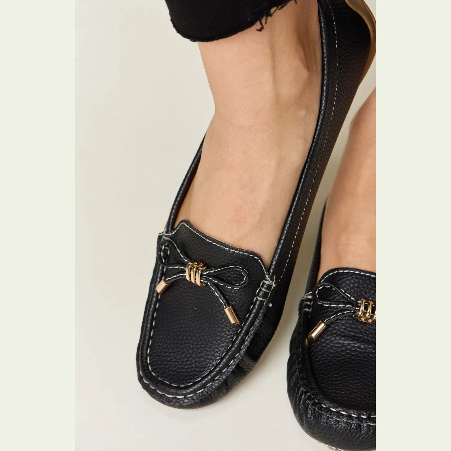 Forever Link Slip On Bow Flats Loafers