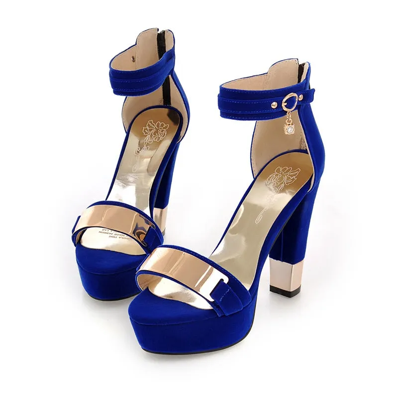 Funki Buys | Shoes | Women's High Block Heel Party Sandals