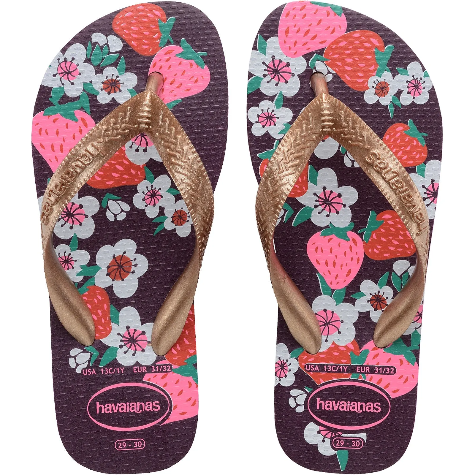 Havaianas Kids Flores Flip Flops