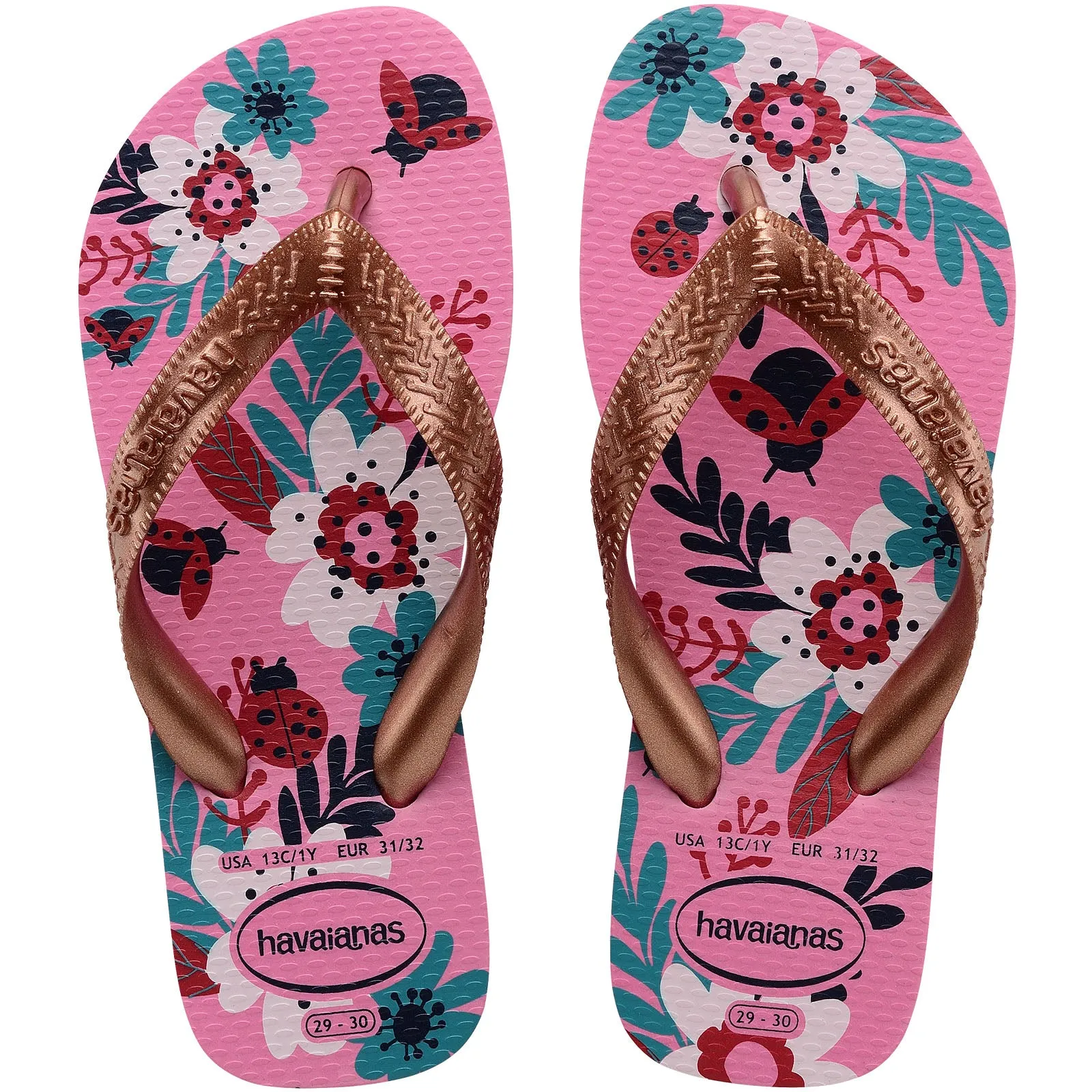 Havaianas Kids Flores Flip Flops