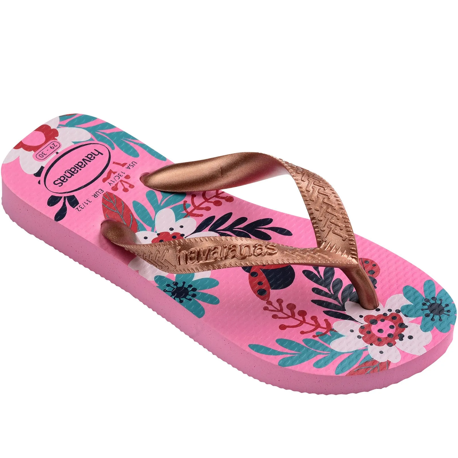 Havaianas Kids Flores Flip Flops