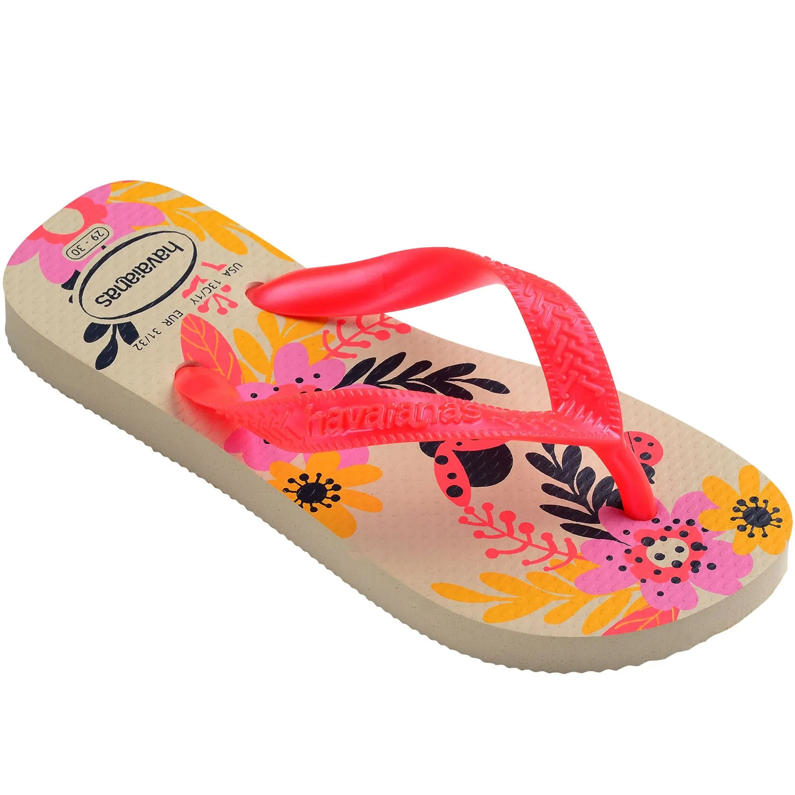 Havaianas Kids Flores Flip Flops