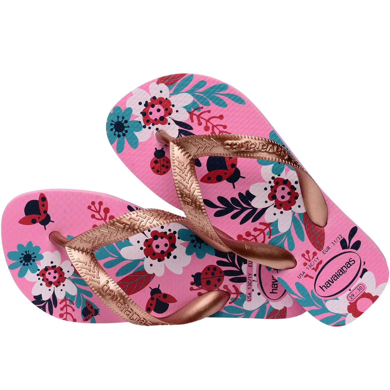 Havaianas Kids Flores Flip Flops