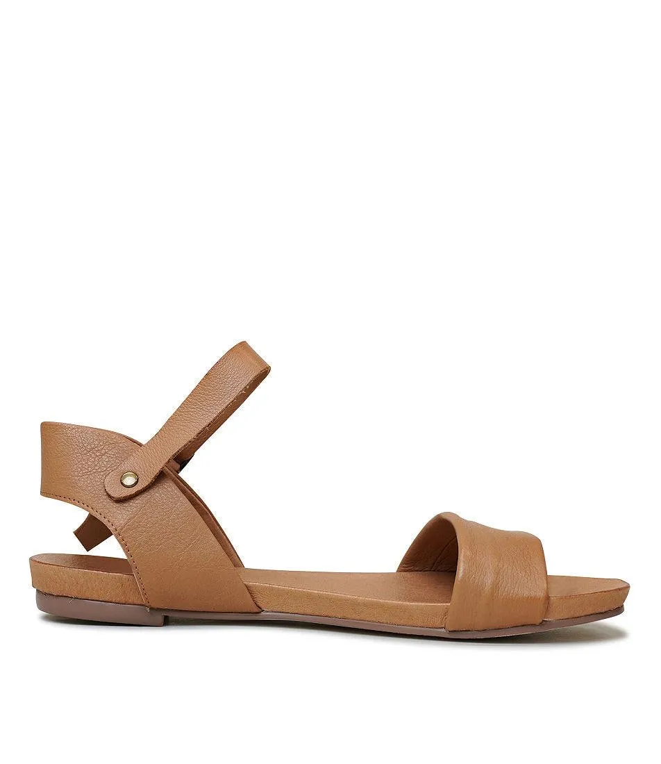 Jinnit Tan Leather Sandals