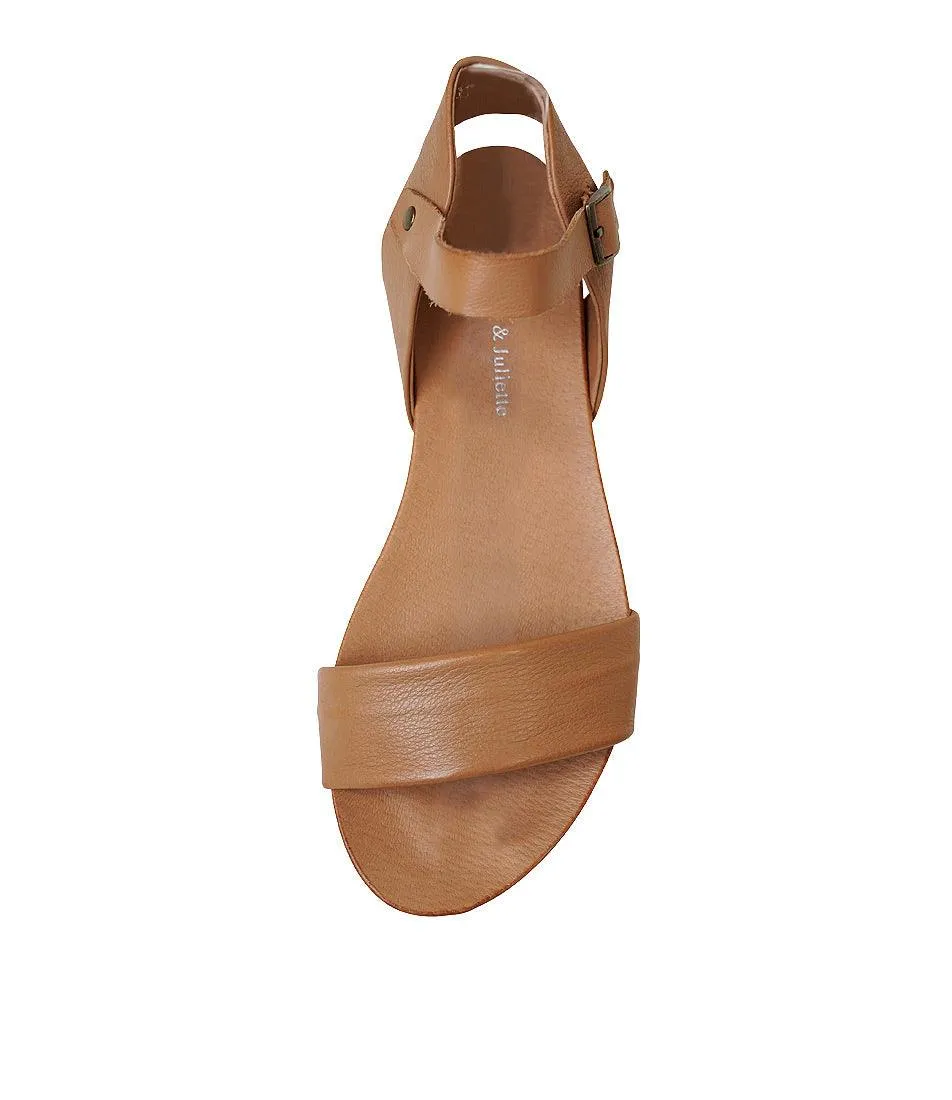 Jinnit Tan Leather Sandals