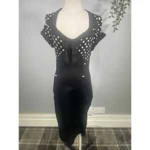 Lady V Dress - Black Polka (12)