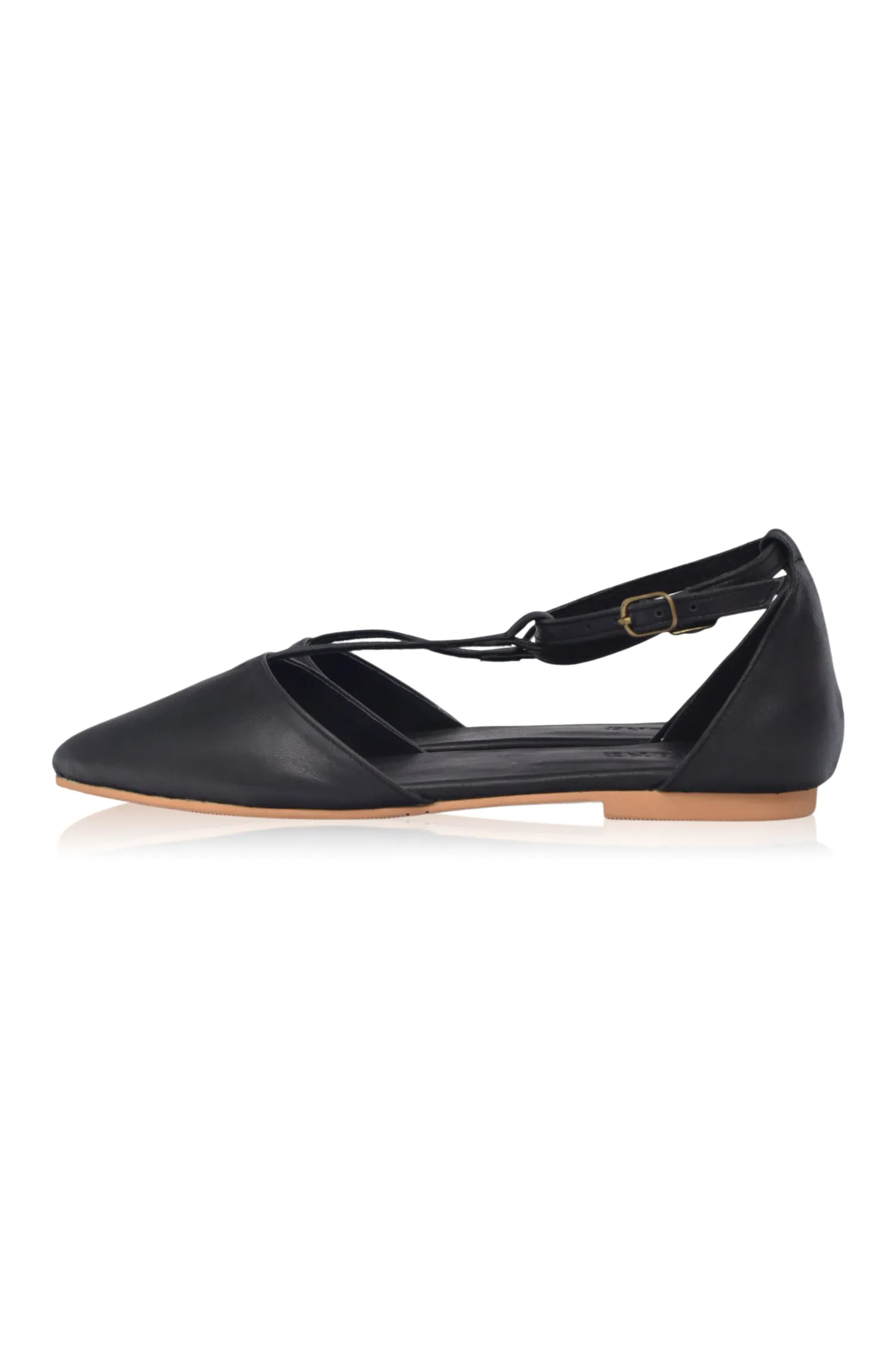 Paula Pointy Leather Flats