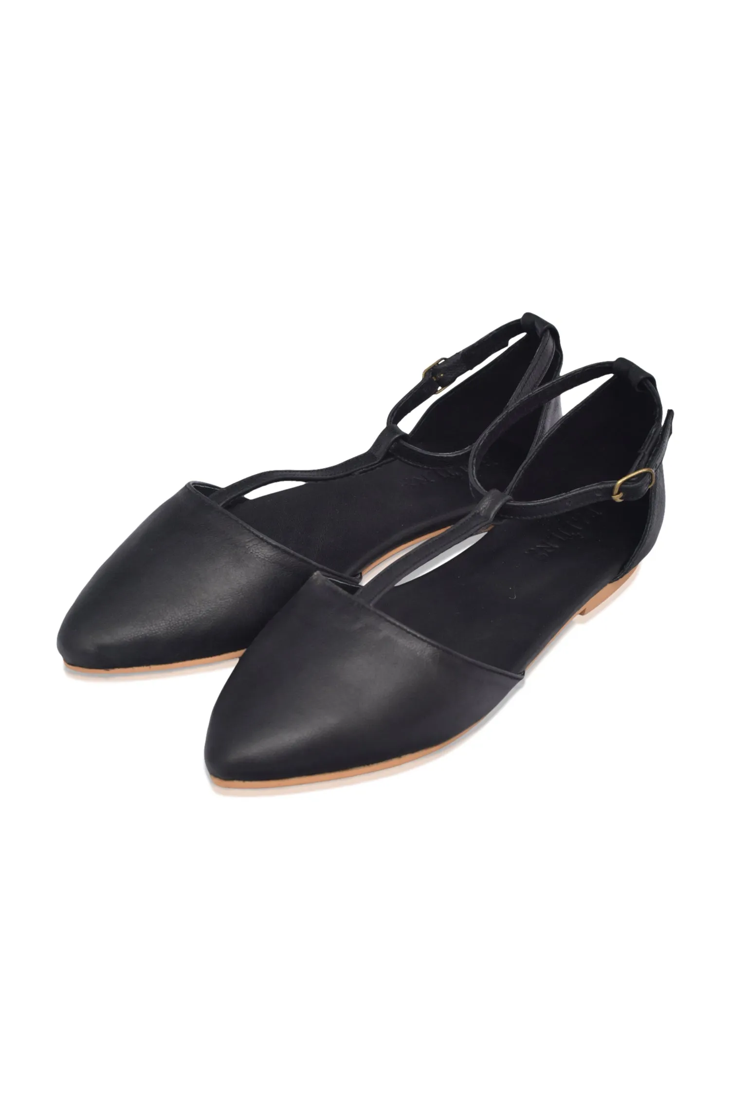 Paula Pointy Leather Flats