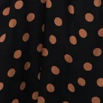 Polka Dot Puff Sleeve Midi Dress