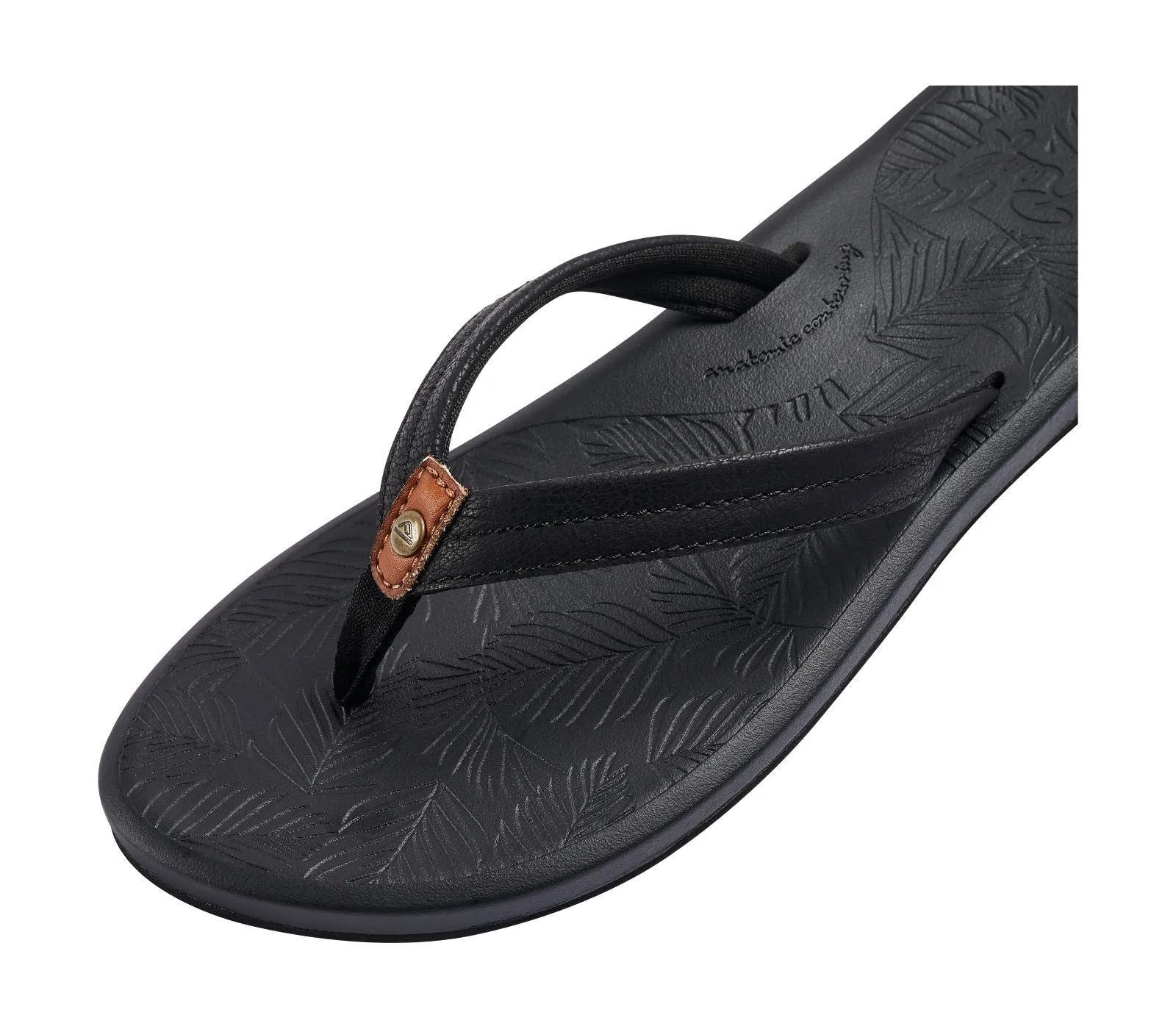 Reef Womens Tides Vegan Leather Flip Flops