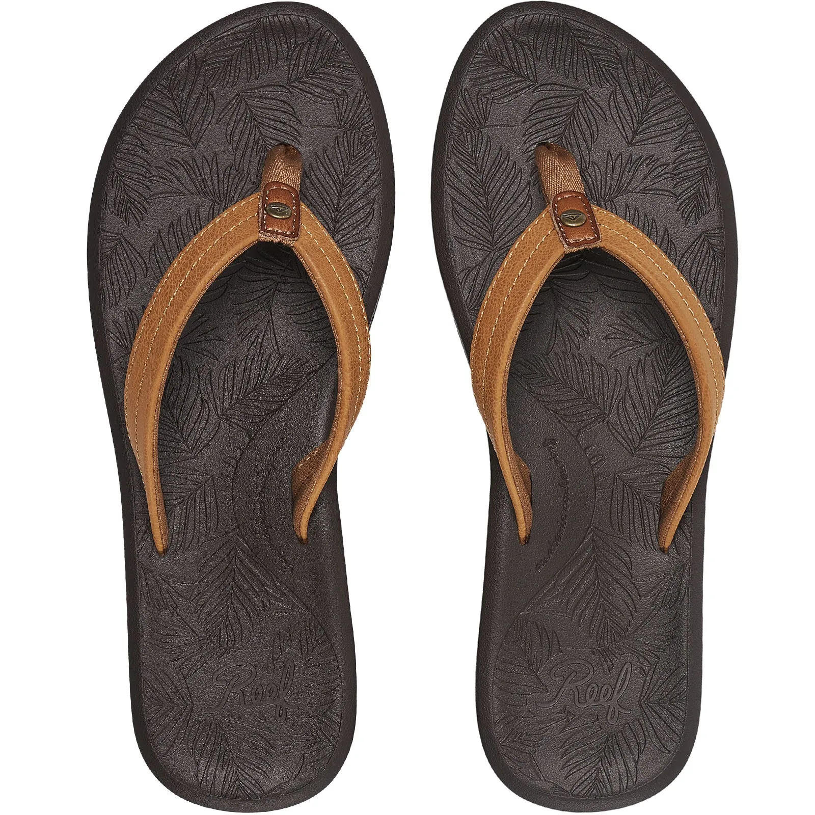 Reef Womens Tides Vegan Leather Flip Flops