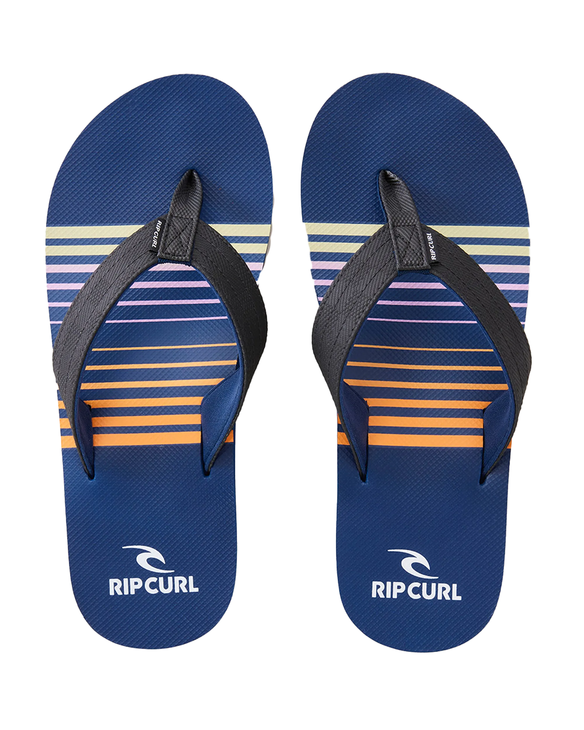 Ripper Flip Flops in Blue & Orange