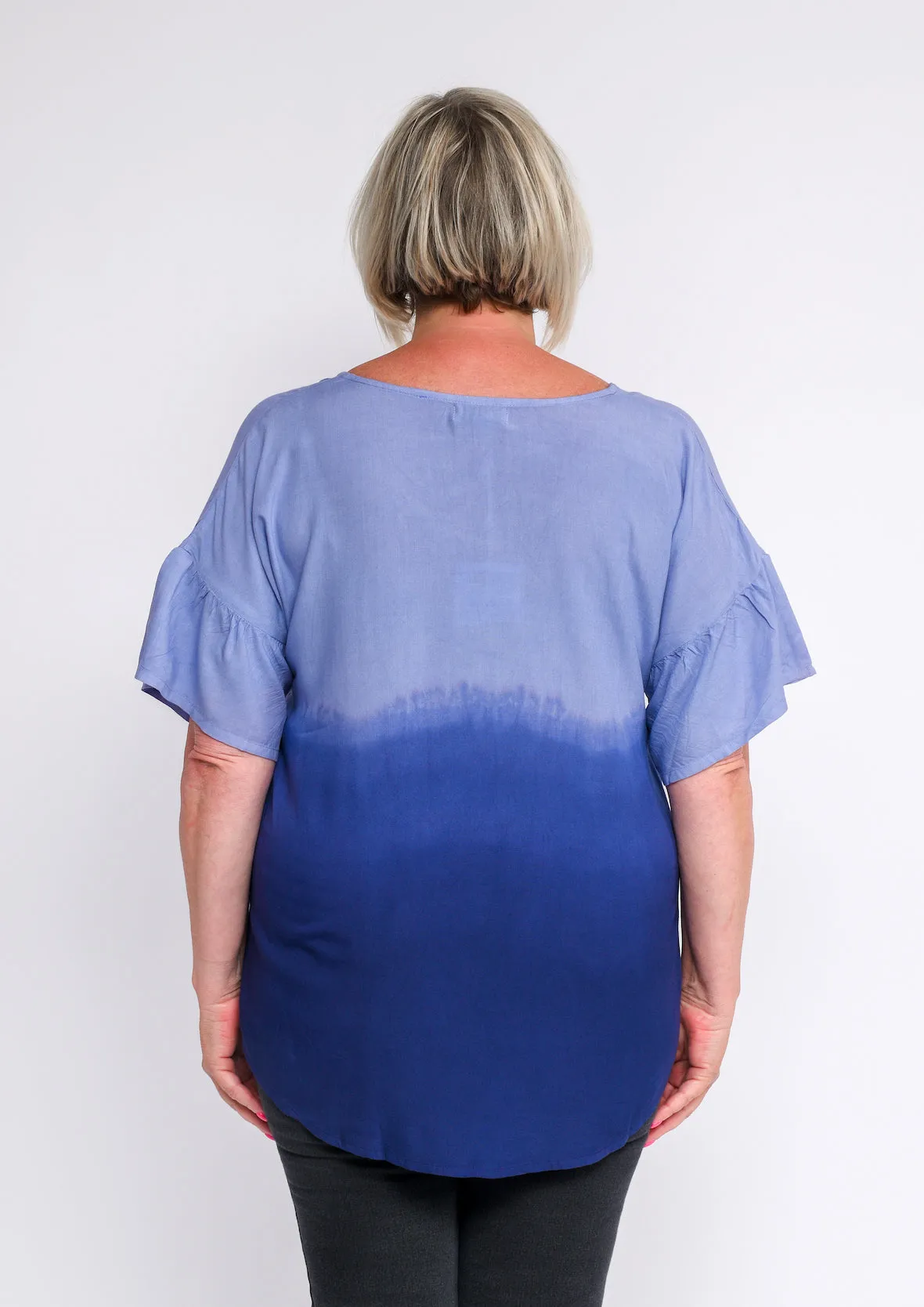 Round Neck Ombre Top