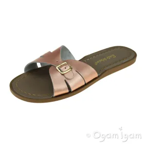 Salt-Water Classic Slides Womens Rose Gold Sandal