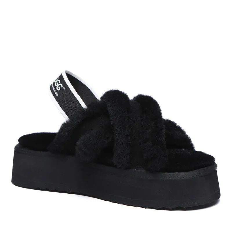 UGG Sayuri Platform Cross Slides