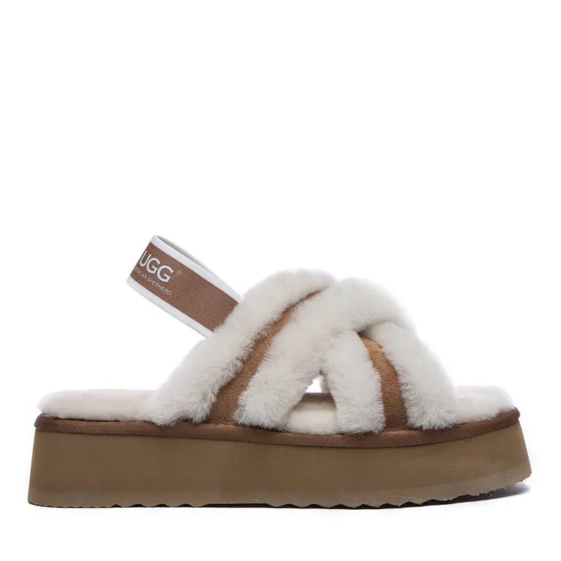 UGG Sayuri Platform Cross Slides