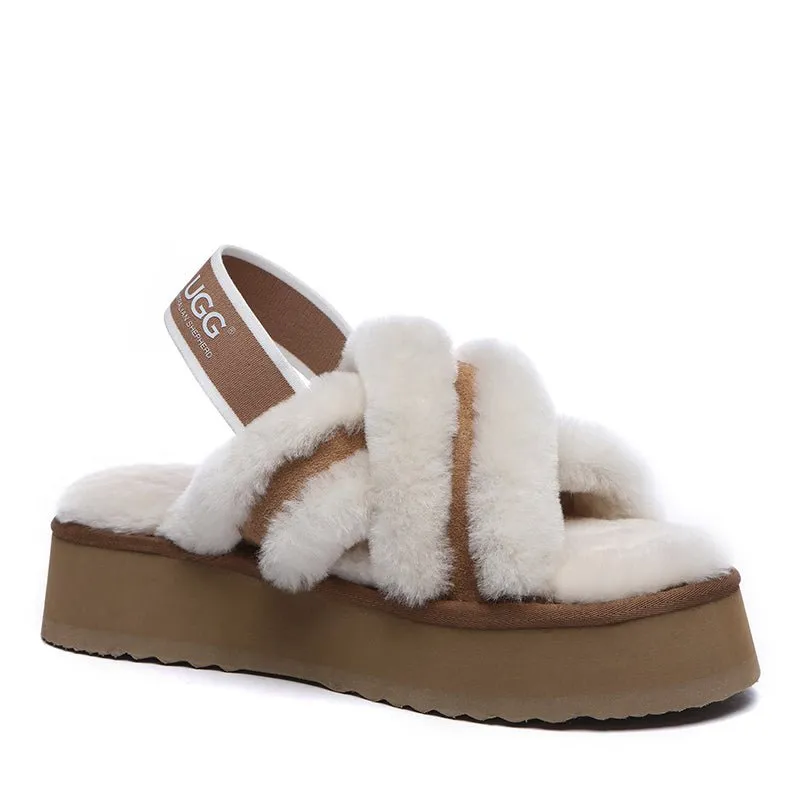 UGG Sayuri Platform Cross Slides