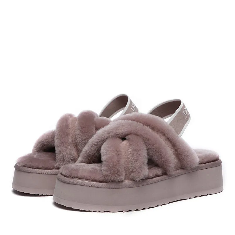 UGG Sayuri Platform Cross Slides