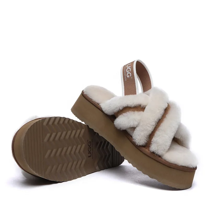 UGG Sayuri Platform Cross Slides