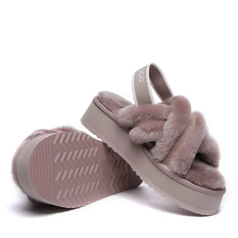 UGG Sayuri Platform Cross Slides