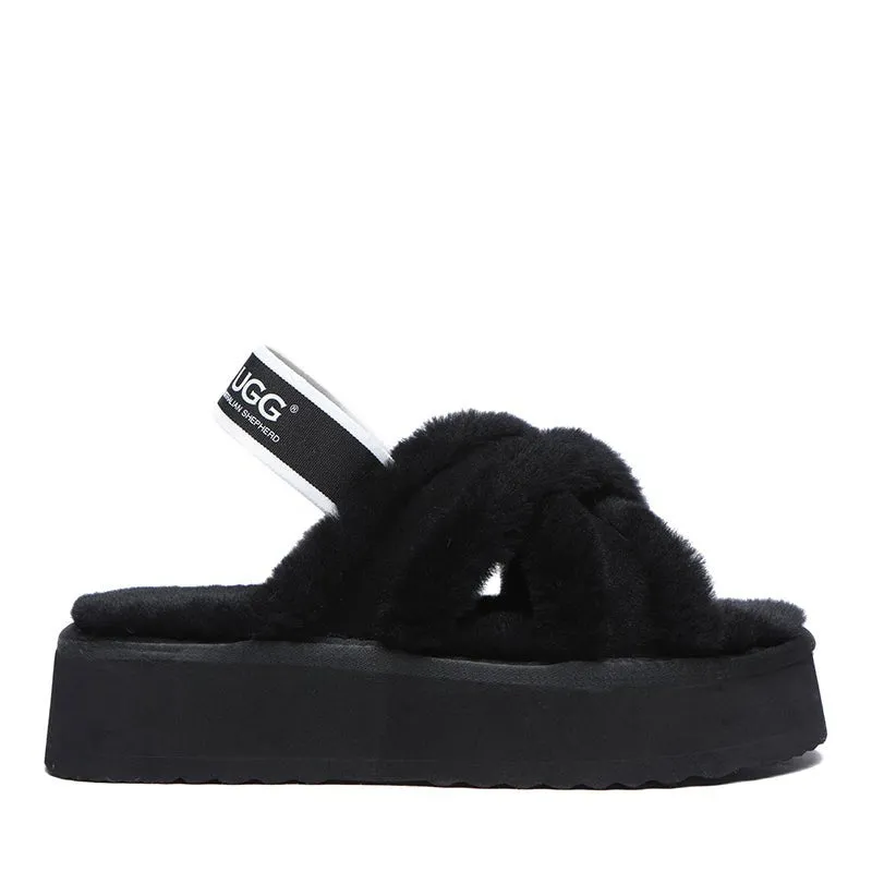 UGG Sayuri Platform Cross Slides