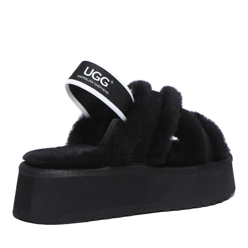 UGG Sayuri Platform Cross Slides