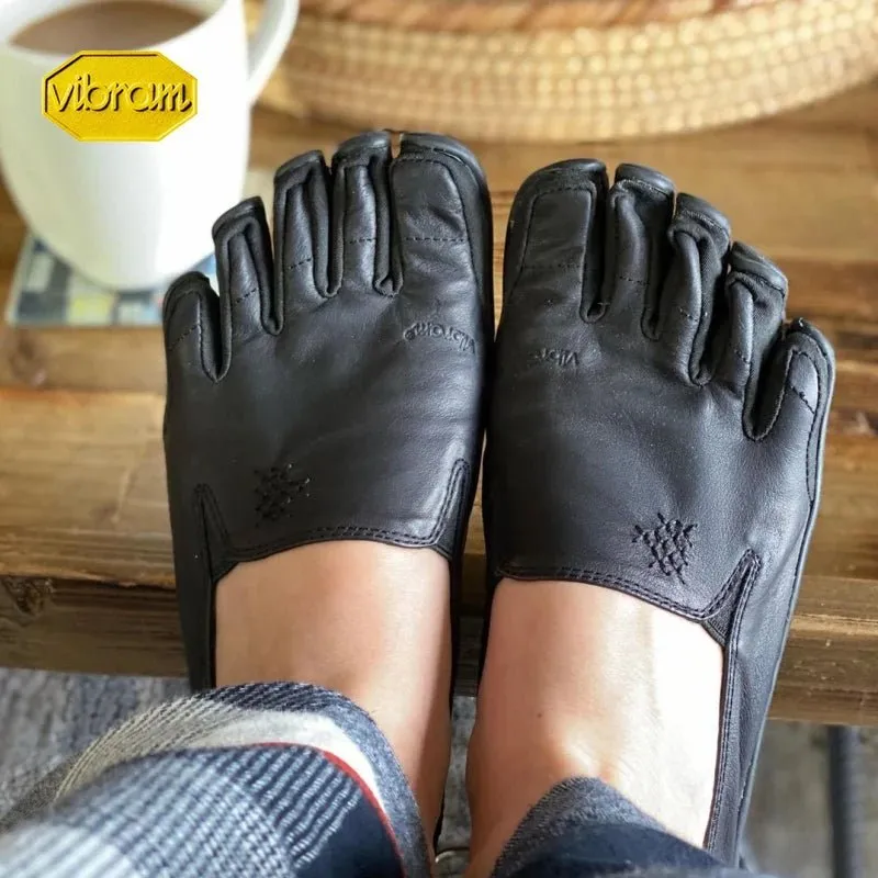 Vibram FiveFingers Leather Minimalist Slip-On Running Shoes