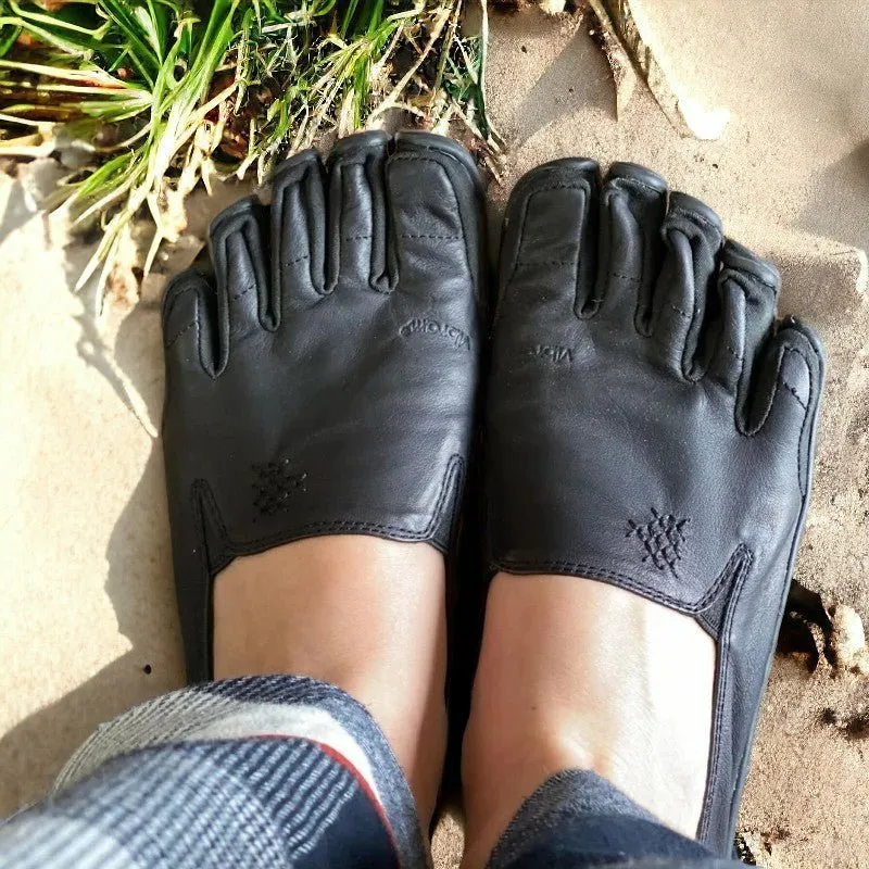 Vibram FiveFingers Leather Minimalist Slip-On Running Shoes